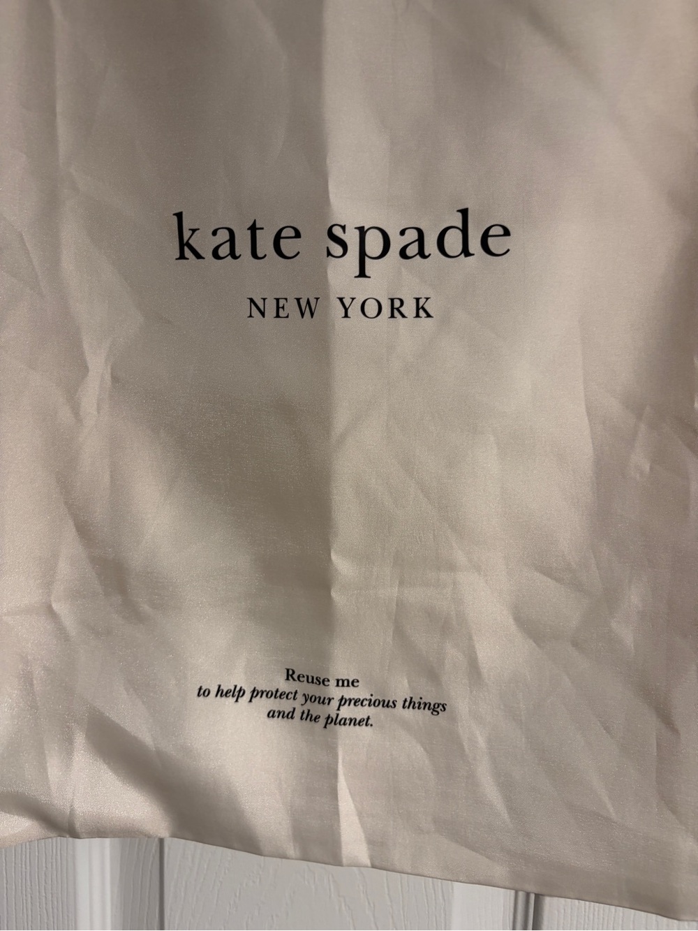 Kate Spade cinch dust bag 20”x27” - Picture 2 of 4
